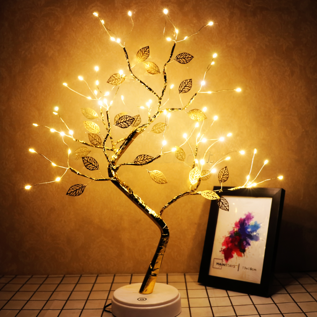 GoldenGlow Branch Tree Lamp
