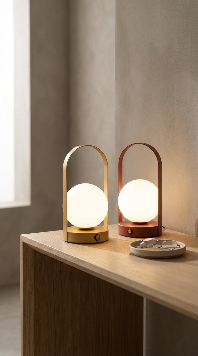 AuraGlow™ Modern Table Lamp Set – Pair