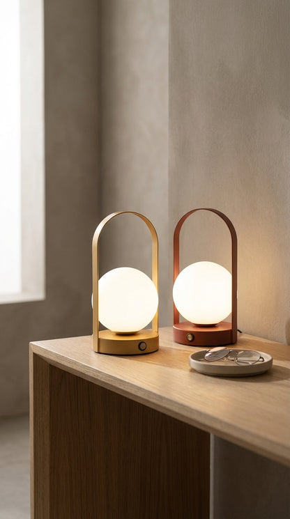 AuraGlow™ Modern Table Lamp Set – Pair